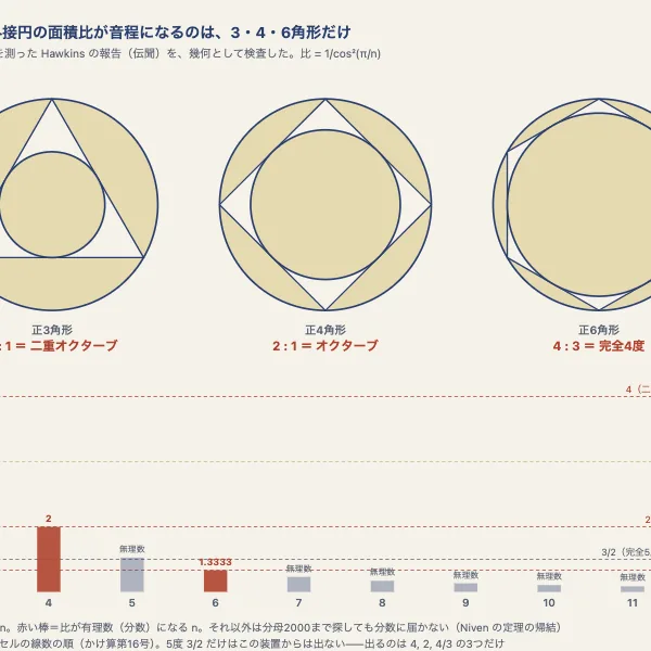 畑の円の面積比