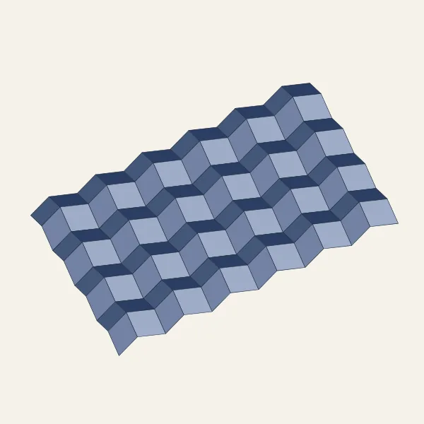 ミウラ折り 立体