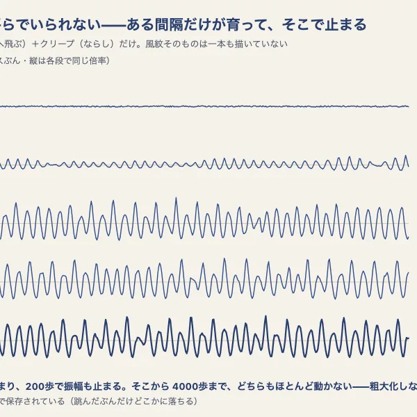 砂丘の風紋