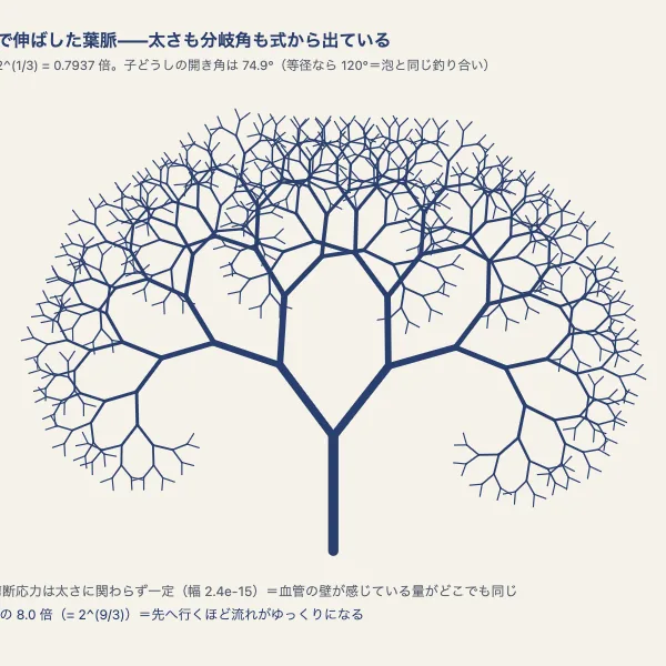 葉脈と血管